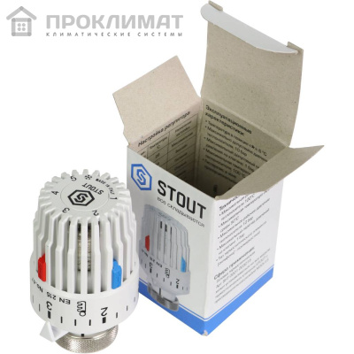 Головка термостатическая  STOUT M30х1,5, газовая  