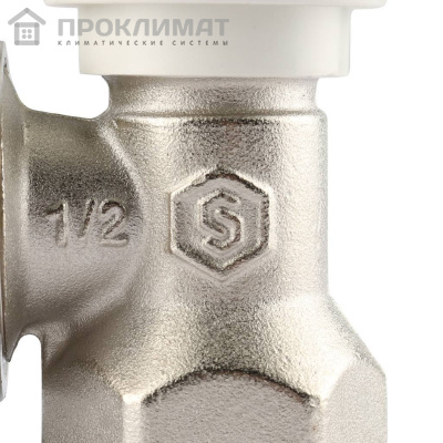 Клапан ручной терморегулирующий STOUT угловой 1/2