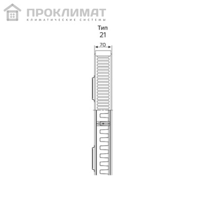 ROMMER 21/300/400 радиатор стальной панельный боковое подключение Compact