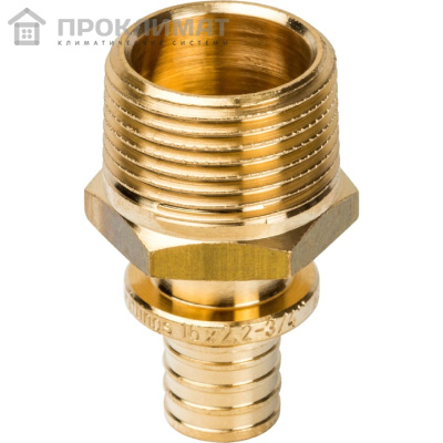 Переходник STOUT с наружной резьбой  16xR 3/4