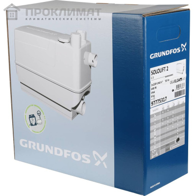 Установка канализационная Grundfos Sololift2 С-3 (0,64кВт, раков.биде.душ)