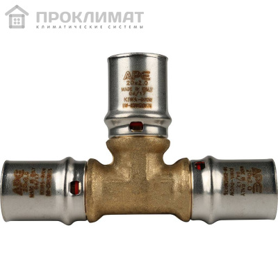 Тройник равнопроходный прессовой STOUT 20х20х20 