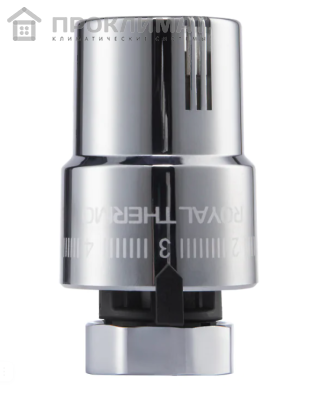 Термоголовка жидкостная ROYAL THERMO М30х1,5 (хром) корпус пластик RTO 08.02 1