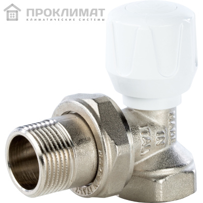 Клапан ручной терморегулирующий STOUT угловой 3/4