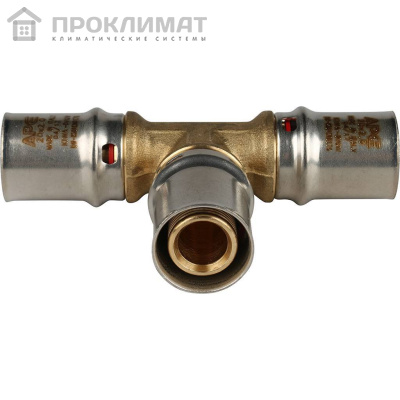 Тройник равнопроходный прессовой STOUT 20х20х20 