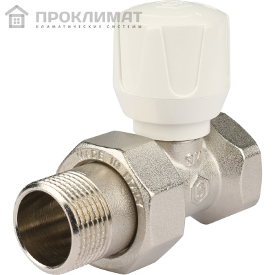 Клапан ручной терморегулирующий STOUT прямой 3/4