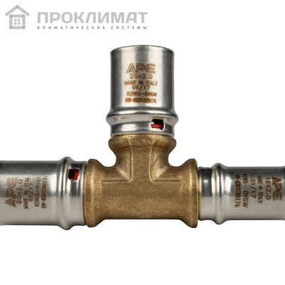 Тройник переходной прессовой STOUT 20х20х16 