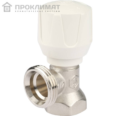 Клапан ручной терморегулирующий STOUT угловой 1/2