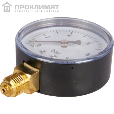 ROMMER Манометр радиальный. 63 мм  0...10 бар 1/4" 