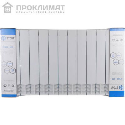 Радиатор биметаллический Stout SPACE 500х13 сек 