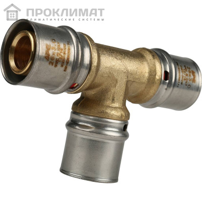 Тройник равнопроходный прессовой STOUT 26х26х26 