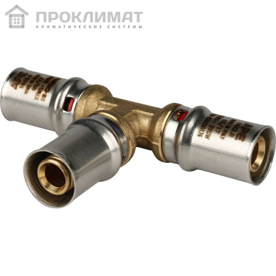 Тройник равнопроходный прессовой STOUT 16х16х16 