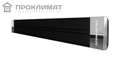 Инфракрасный обогреватель с черной излучающей панелью KALASHNIKOV KIRH-E10P-12 (1,0 кВт, 1365х45х130