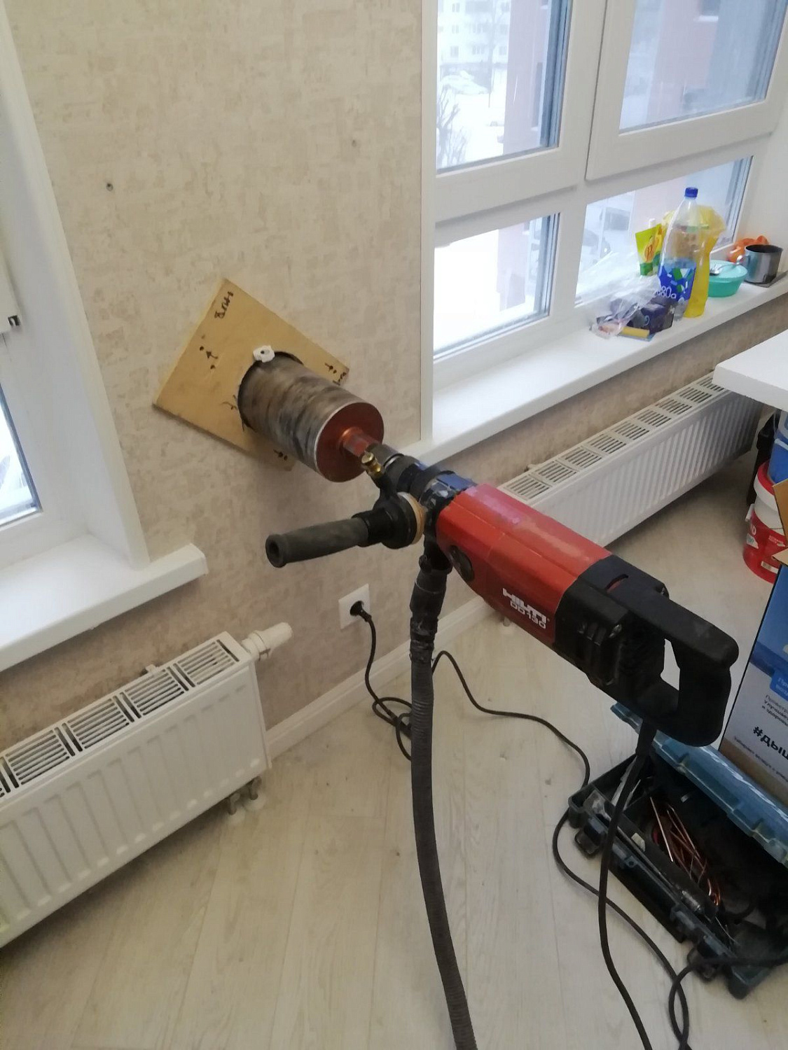 Установка бризера Tion 4S Family в квартире