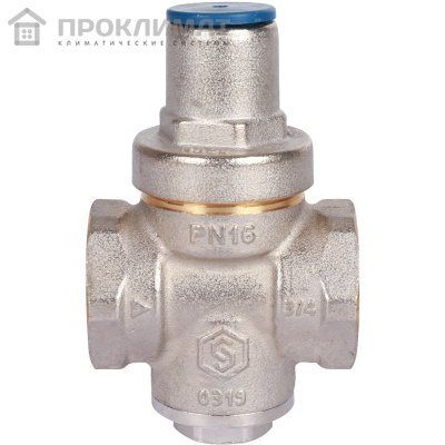 Редуктор давления PN16 вн/вн 3/4 без подкл. манометра Stout