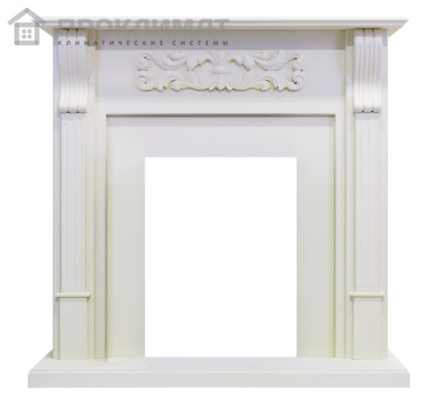 Портал деревянный Royal Flame Venice под классический очаг (фактурный белый)