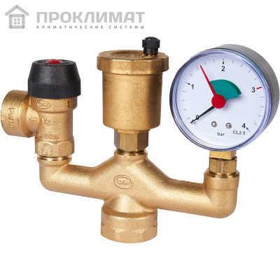 Группа безопасности котла 1" (до 50 кВт) (в   теплоизоляции) (503.528)
