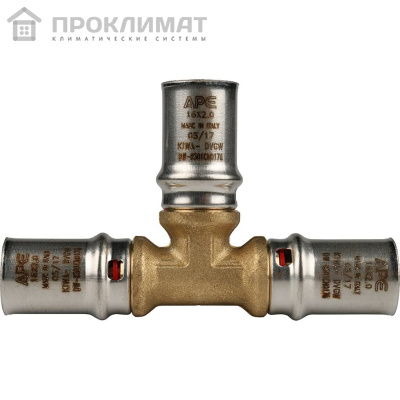 Тройник равнопроходный прессовой STOUT 16х16х16 