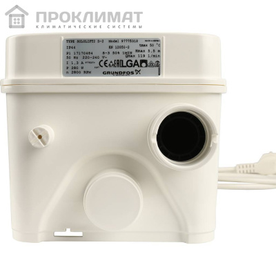 Установка канализационная Grundfos Sololift2 D-2 (0,28кВт) (Раковина)