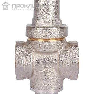 Редуктор давления PN16 вн/вн 3/4 без подкл. манометра Stout