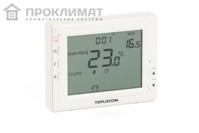Термостат комнатный Teplocom TS-Prog-2AA/8A, проводной, шт