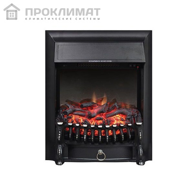 Электрокамин встраиваемый Royal Flame Fobos FX Black/Brass (черный)