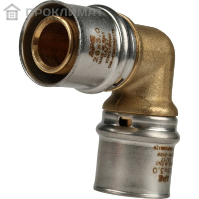 Угольник  90° прессовой STOUT 26х26 