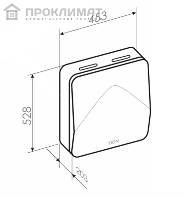 Вентиляционная установка Tion 4S Base (бризер 4S c Н11 фильтром)