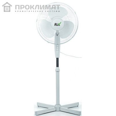 Вентилятор бытовой напольный Rix RSF-3000W  (цвет белый, 35Вт)