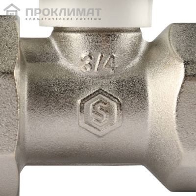 Клапан ручной терморегулирующий STOUT прямой 3/4