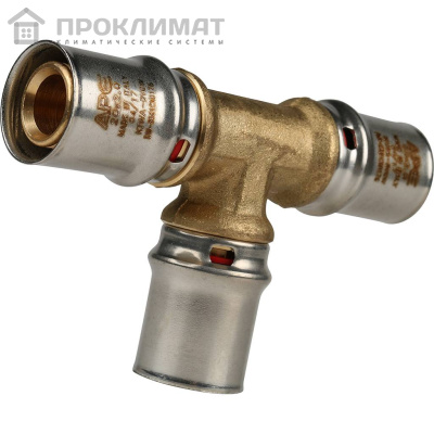 Тройник равнопроходный прессовой STOUT 20х20х20 