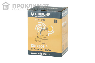Дренажный насос SUB 209 P 77522, UNIPUMP