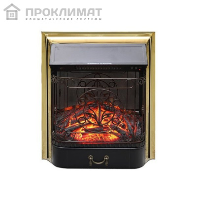 Электрокамин встраиваемый Royal Flame Majestic FX M Brass/Black (золото)