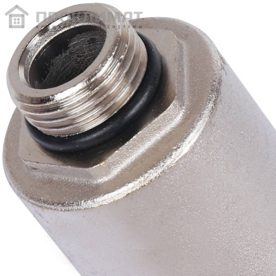 Воздухоотводчик авт. STOUT верт.выпуск, нар.р. 1/2" никель, упл.кольцо - NBR