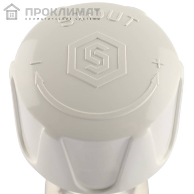 Клапан ручной терморегулирующий STOUT угловой 3/4