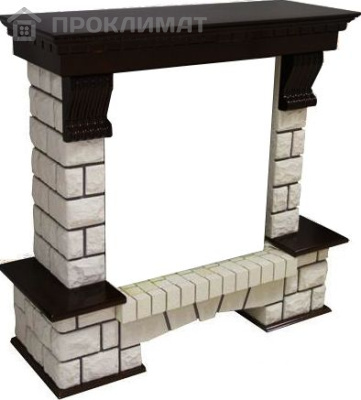 Портал каменный Dimplex Pierre Luxe универсальный под очаг Symphony 26'' (венге)