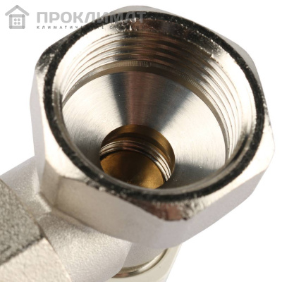 Клапан запорно-балансировочный STOUT угловой 3/4
