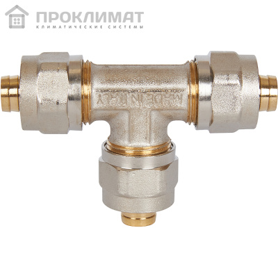 Тройник винтовой равнопроходный STOUT 16х16х16 