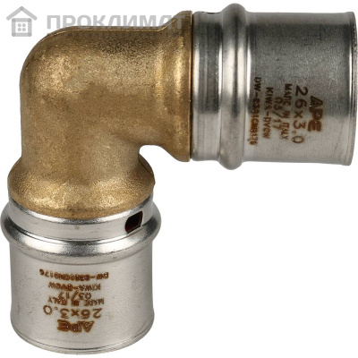 Угольник  90° прессовой STOUT 26х26 