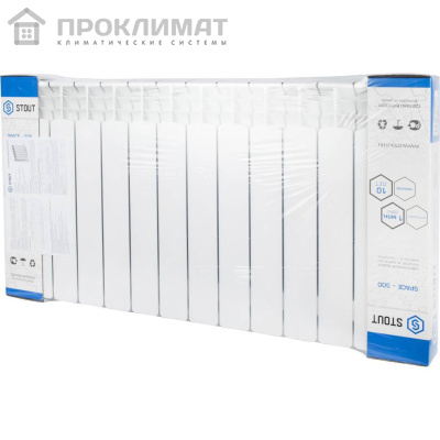 Радиатор биметаллический Stout SPACE 500х14 сек 