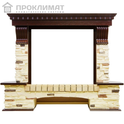 Портал каменный Royal Flame Pierre Luxe  угл.слан.(Jupiter FX New,Dioramic 28 LED FX,Symphony 2608)