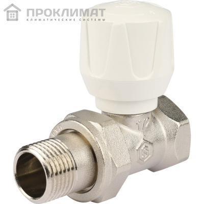 Клапан ручной терморегулирующий STOUT прямой 1/2