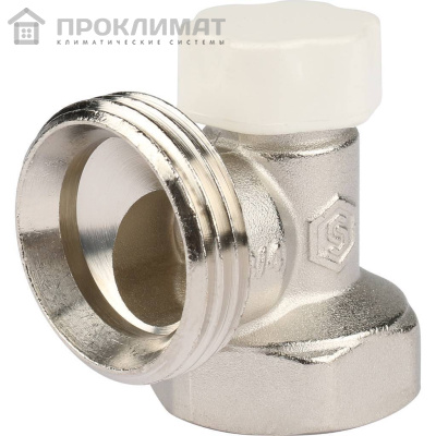 Клапан запорно-балансировочный STOUT угловой 3/4