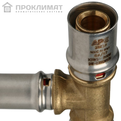Тройник переходной прессовой STOUT 20х16х20 