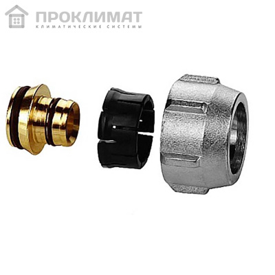 Соединение резьбозажимное 3/4"-20x2.9, Rehau RAUTITAN, обжим, латунь, (1 шт.)  с евроконусом, шт