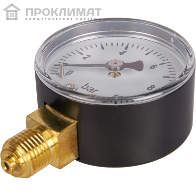 ROMMER Манометр радиальный. 50 мм 0...10 бар 1/4" 