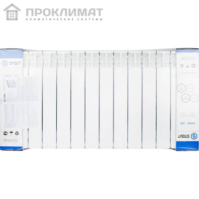 Радиатор биметаллический Stout SPACE 500х14 сек 