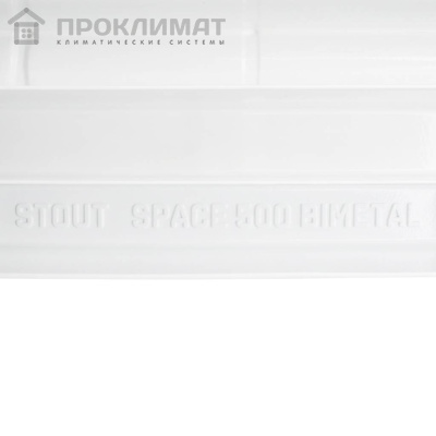 Радиатор биметаллический Stout SPACE 500х14 сек 