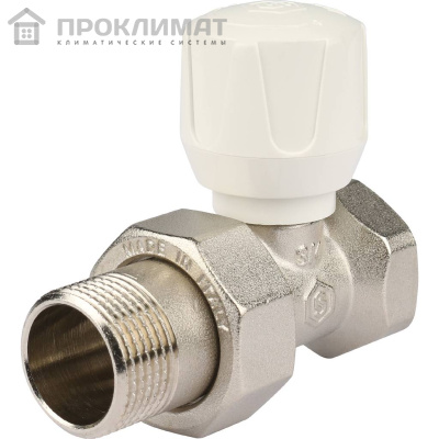Клапан ручной терморегулирующий STOUT прямой 3/4