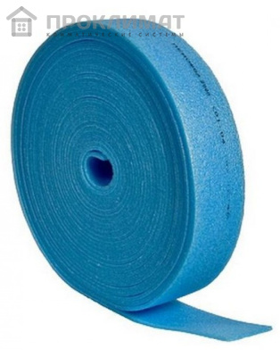 Лента демпферная Valtec 100/8мм - 25м (голубая)